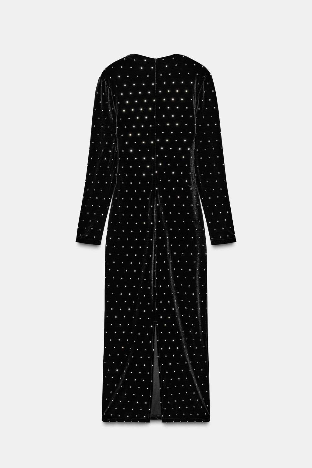 SPARKLY VELVET MIDI DRESS - Zara фото 8