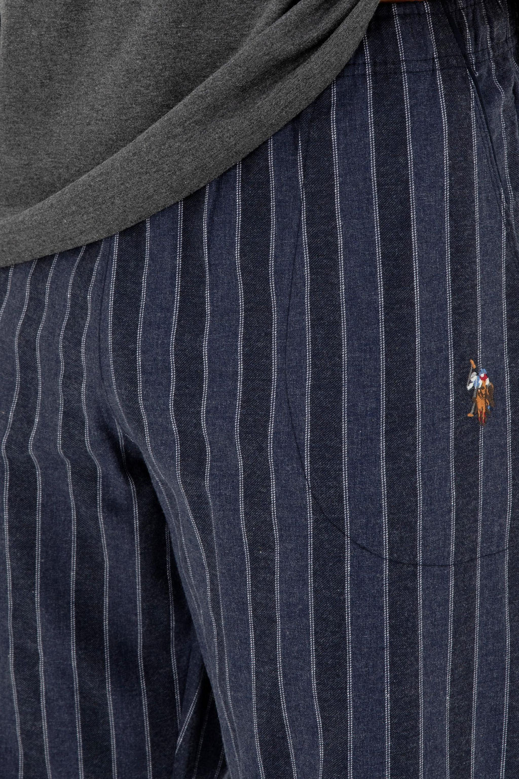 Мужской пижамный комплект антрацитового меланжевого цвета Неожиданная скидка в корзине - U.s. polo assn фото 7