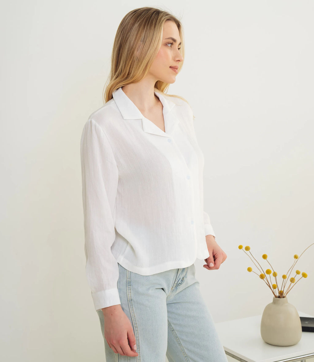 Рубашка #КТ9025 (3), белый - Dommod фото 2