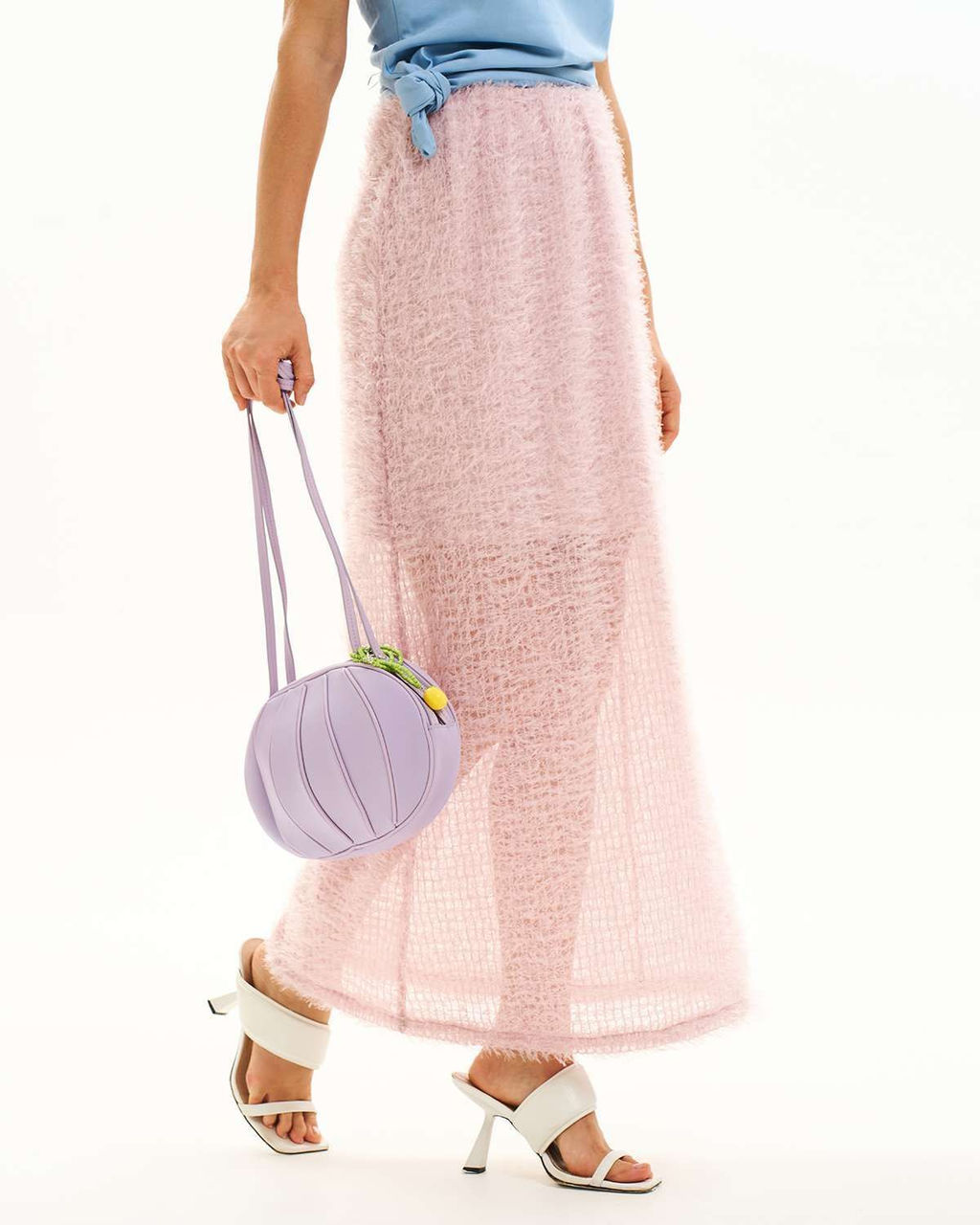 Юбка из сетки с ворсом VU001