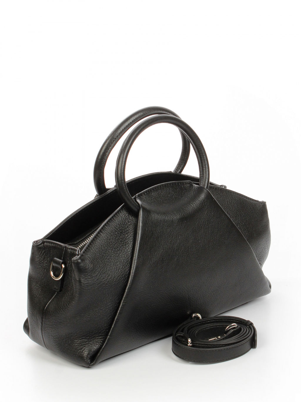 LACCOMA сумка АМ2243-черный натуральная кожа хлопок