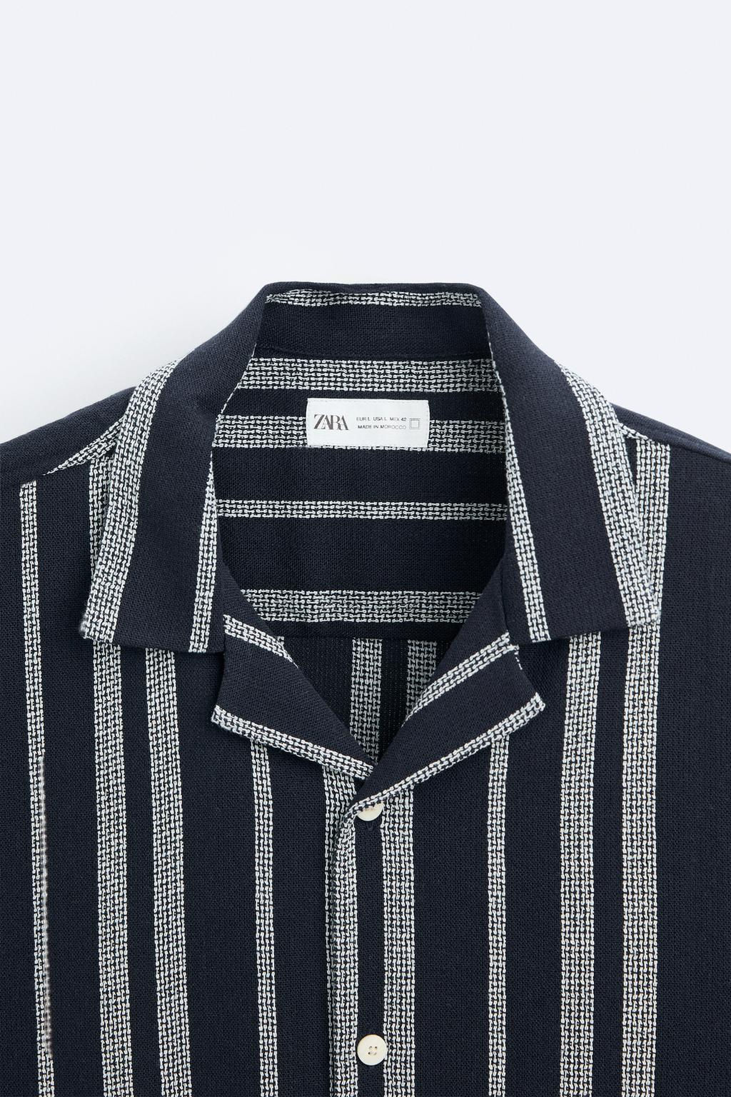 CIZGILI DOKULU GOMLEK - Zara фото 10