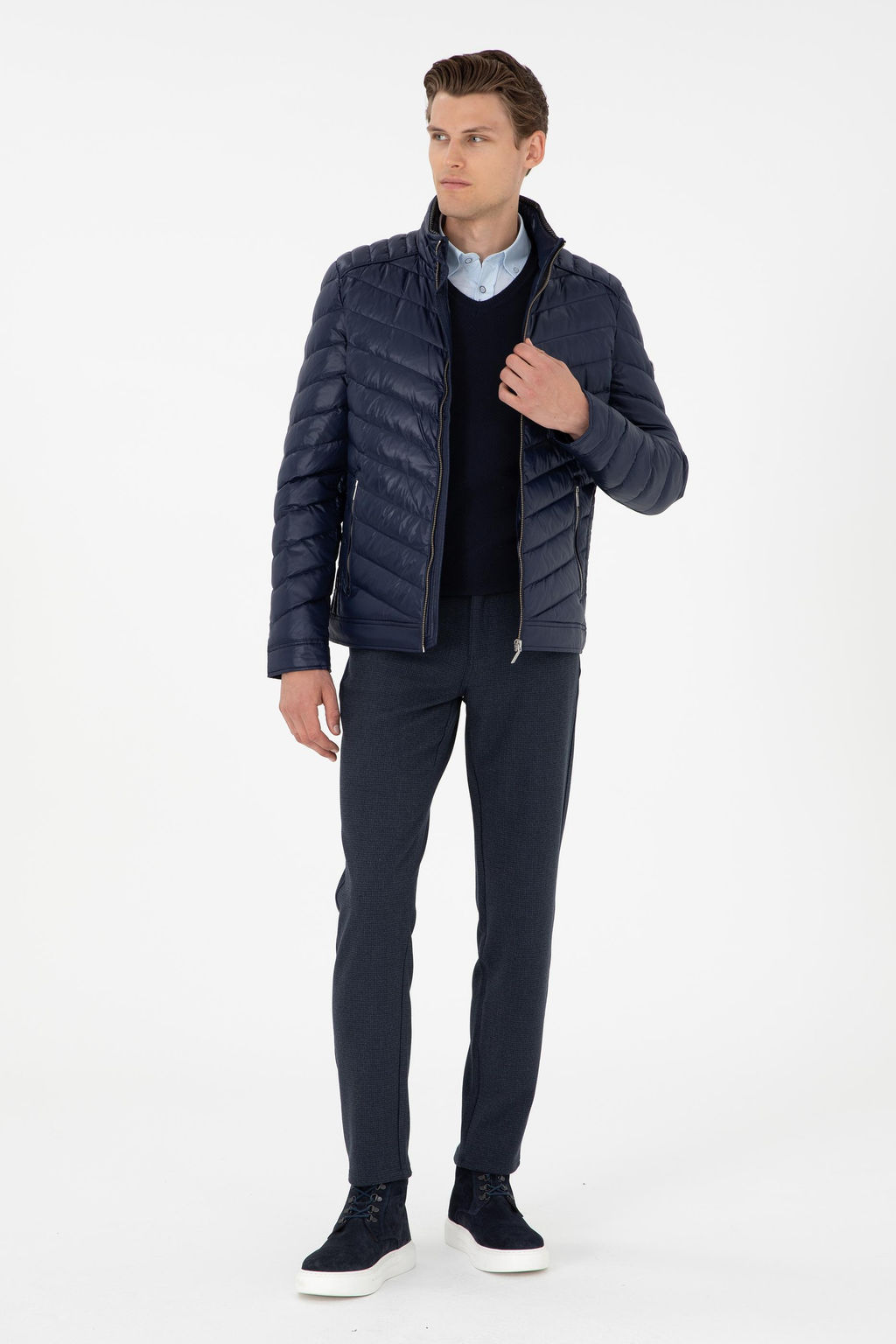 Мужское темно-синее пальто Неожиданная скидка в корзине - U.s. polo assn фото 4