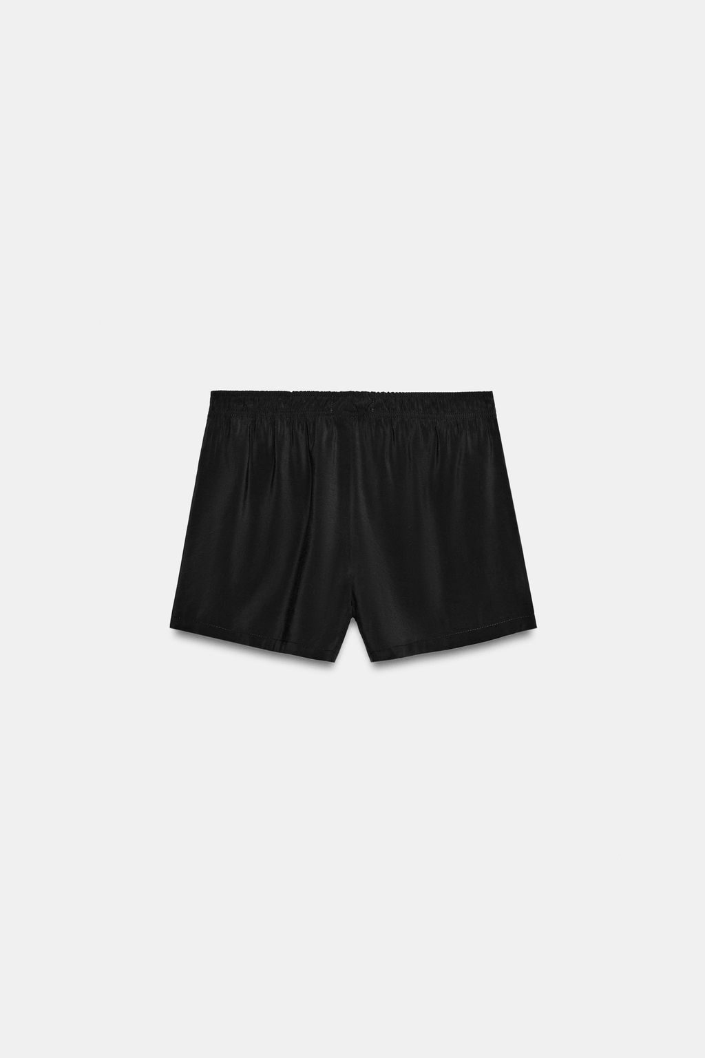 SHORTS FLUIDOS GOMA BOTONES / Negro - Zara фото 5