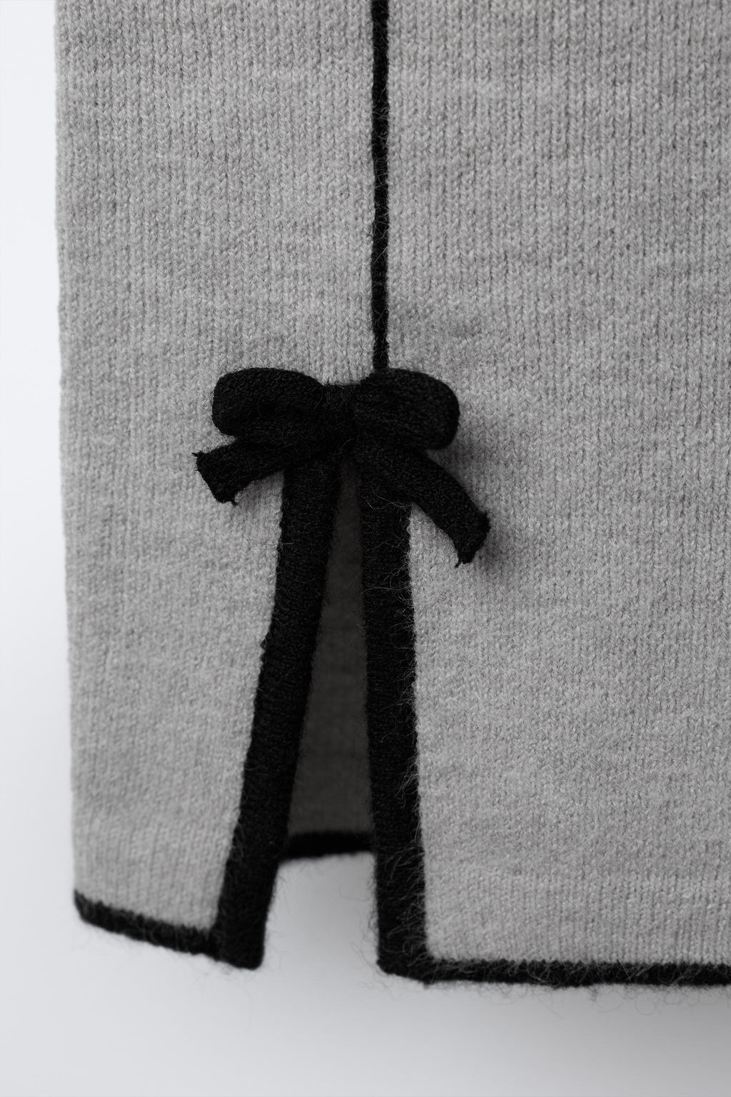 STRAIGHT FIT KNIT TROUSERS WITH BOWS - Zara фото 4