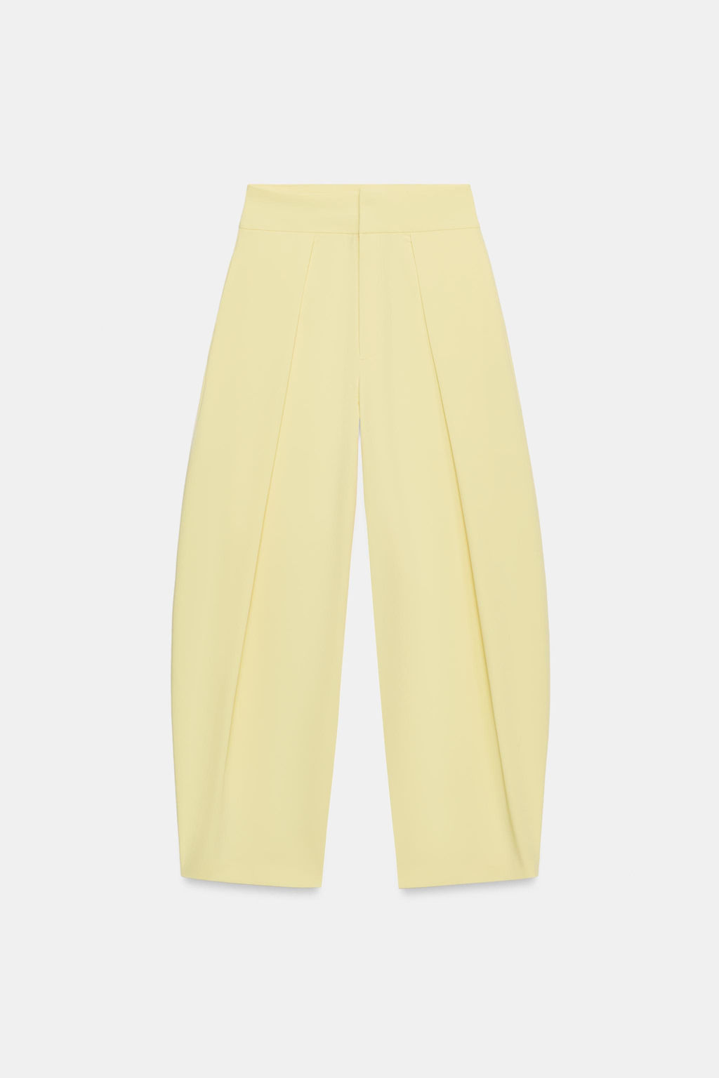 PANTAL?N BALLOON PLIEGUES / Amarillo claro