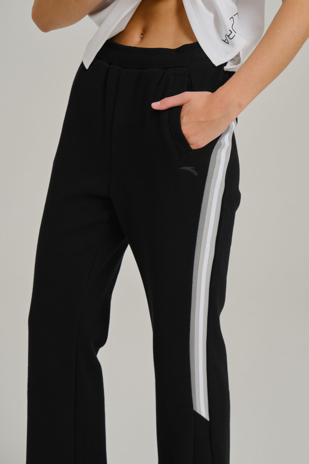 Брюки трикотажные утепленные Черный