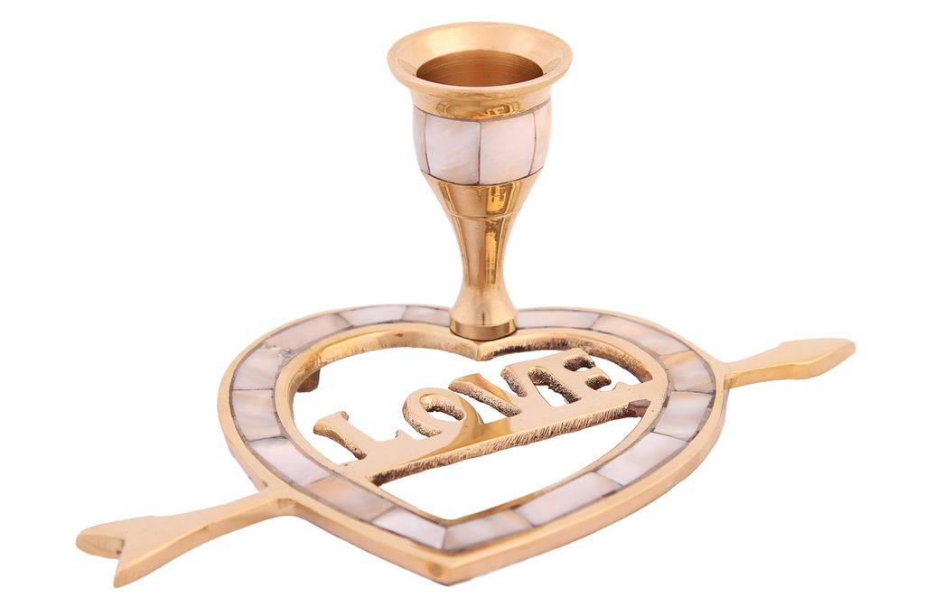 Подсвечник № П1601 с перлам. на 1 свечу 2шт/уп - Ганг фото 2