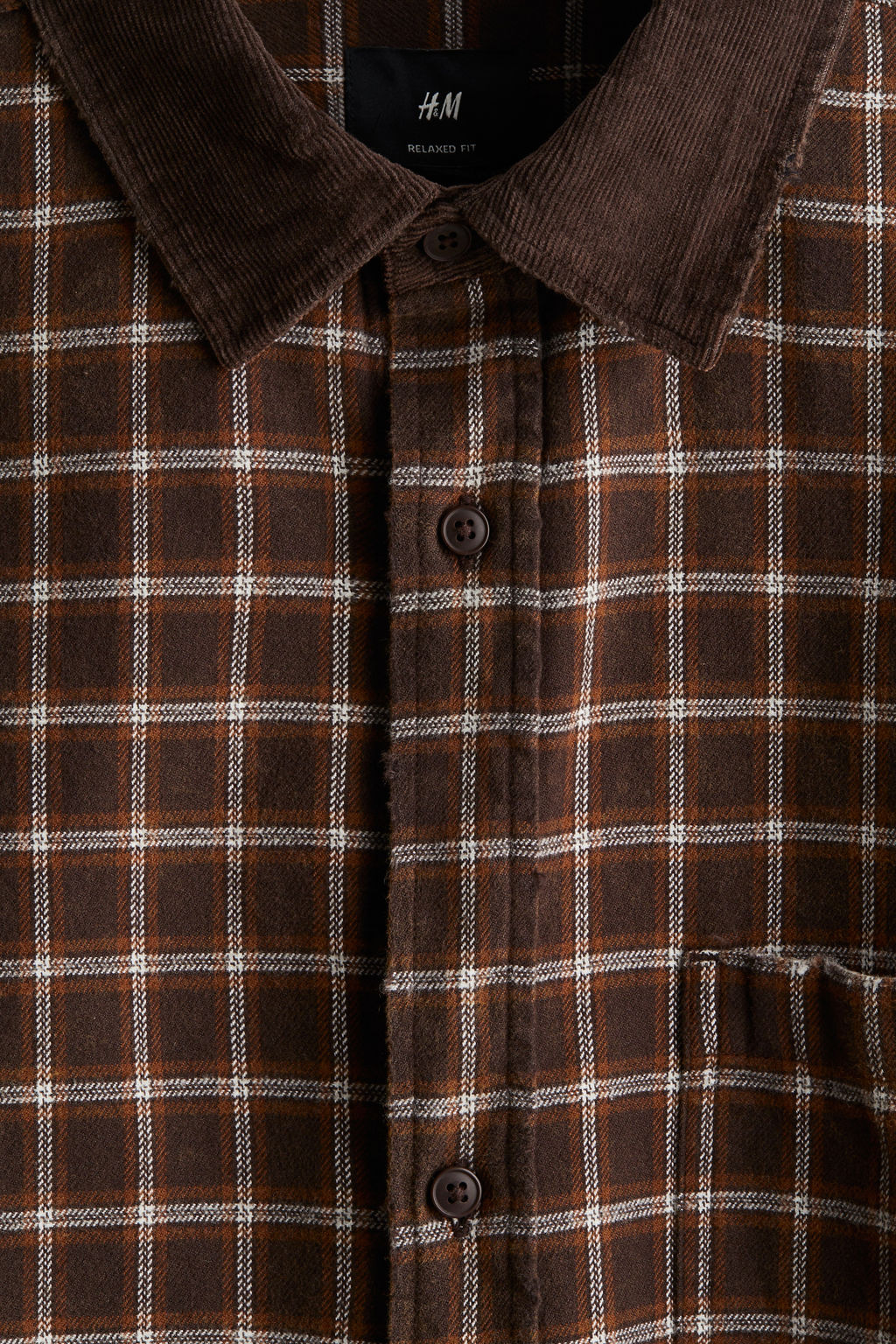 Camisa cropped de franela Loose Fit - H&m фото 7