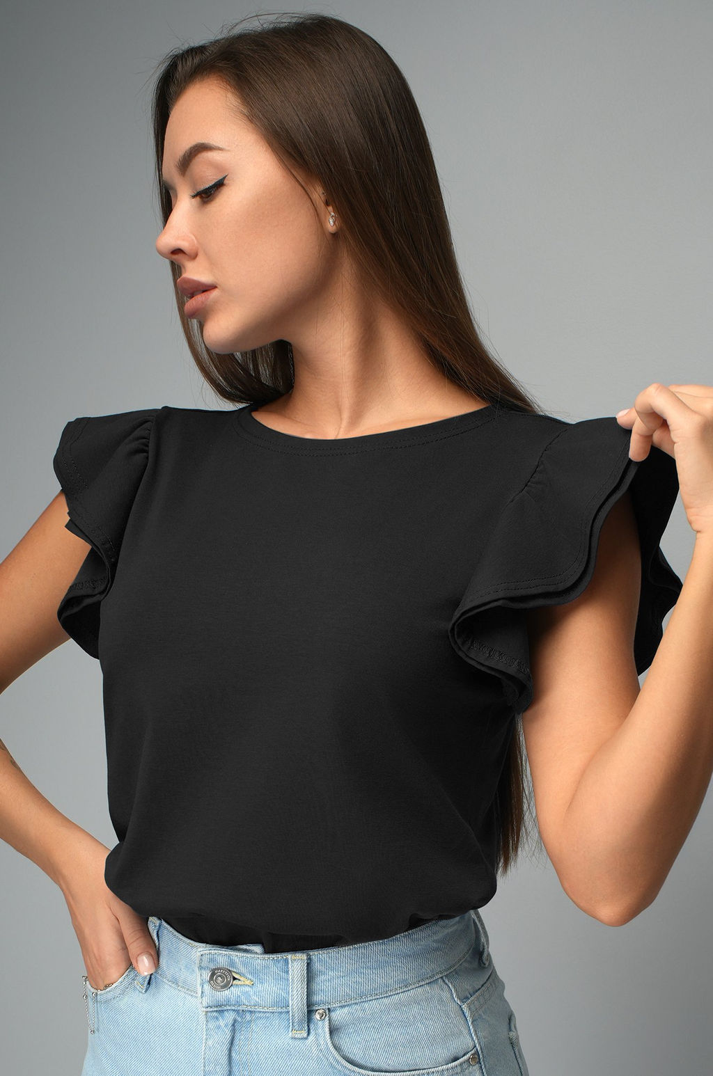 Женская блузка с коротким рукавом Happyfox