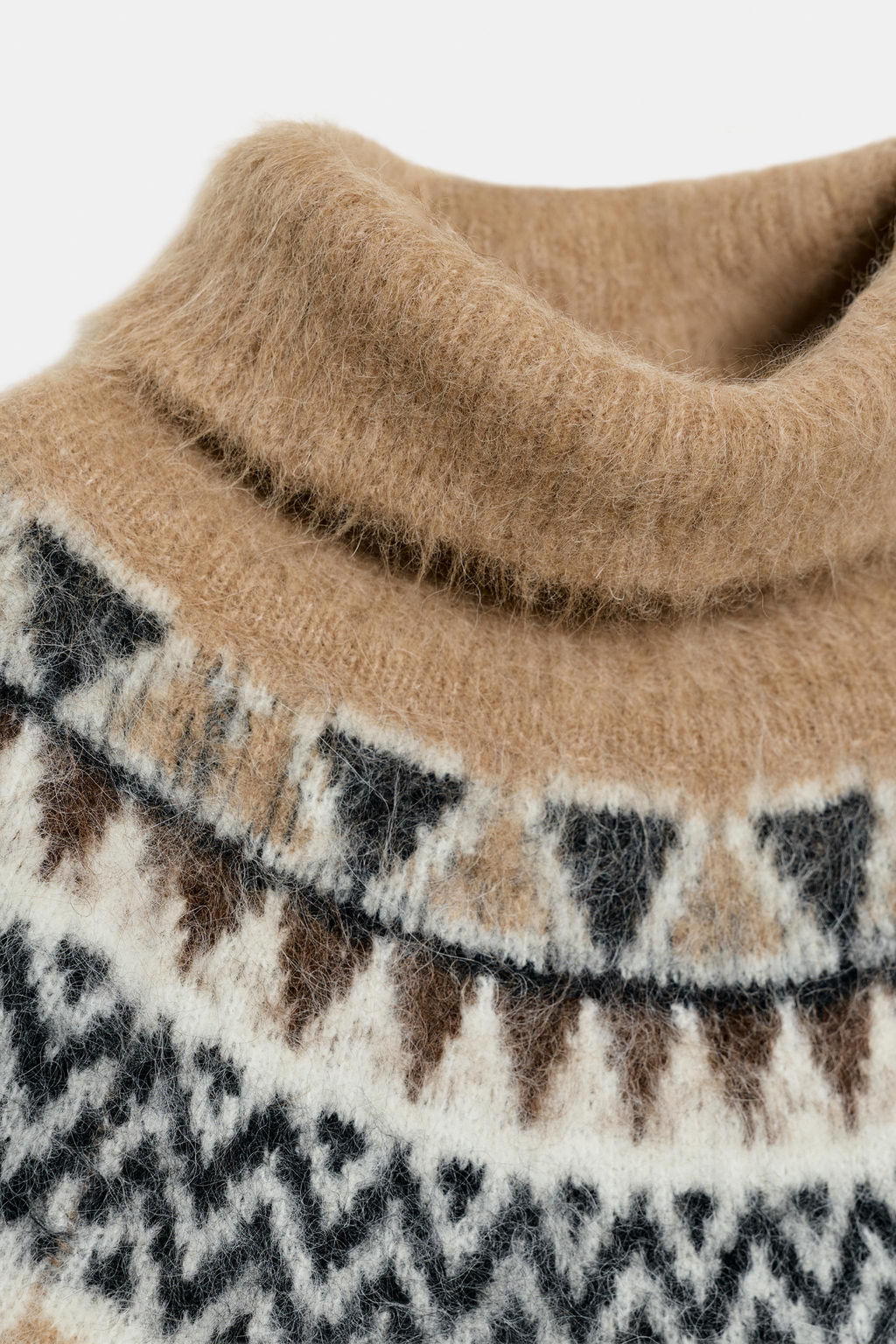 ALPACA JACQUARD JUMPER - Zara фото 8