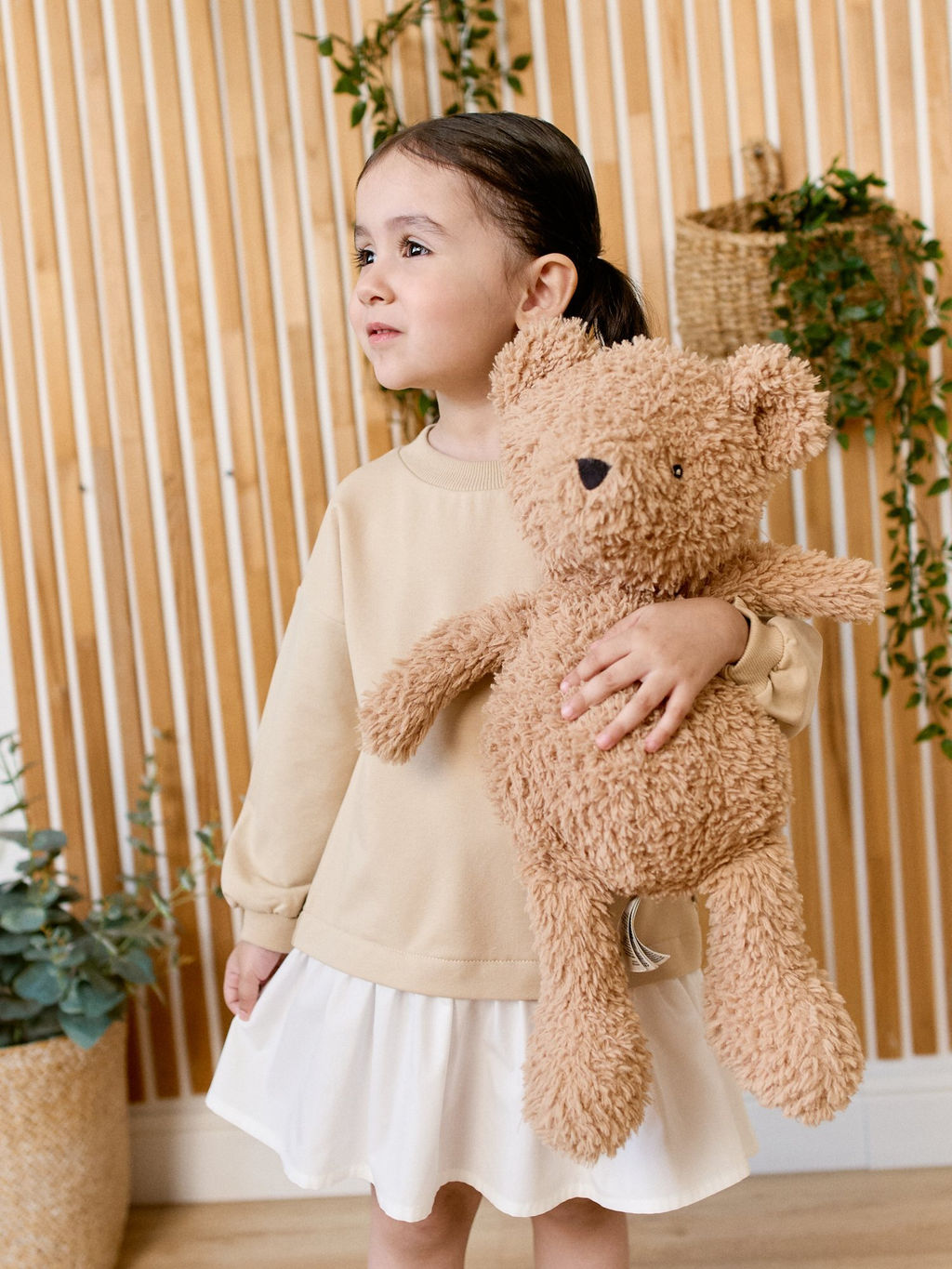 Платье с хлопковой юбкой Крем-брюле - Bungly фото 5