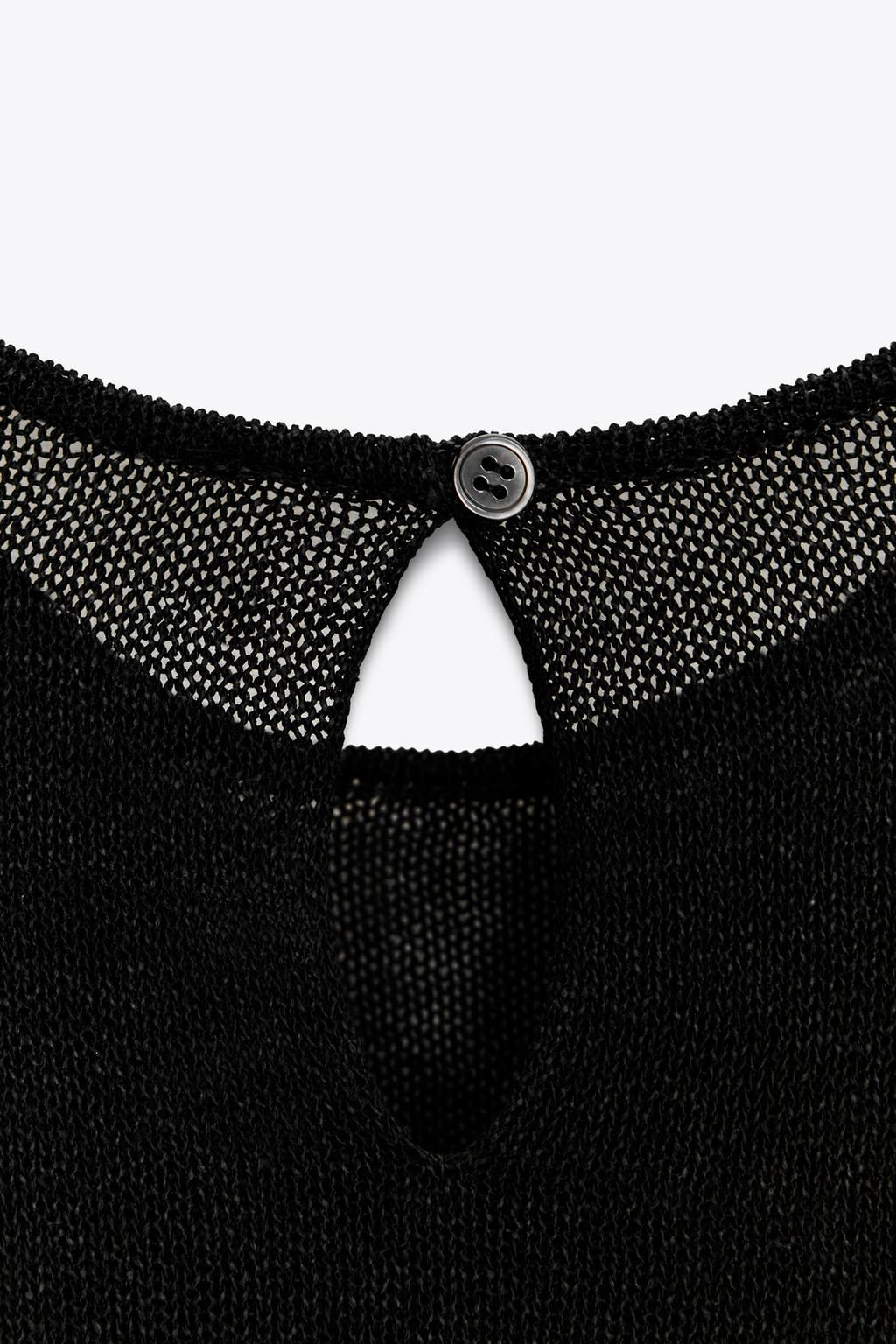POINTELLE KNIT TOP WITH SIDE DETAIL - Zara фото 8