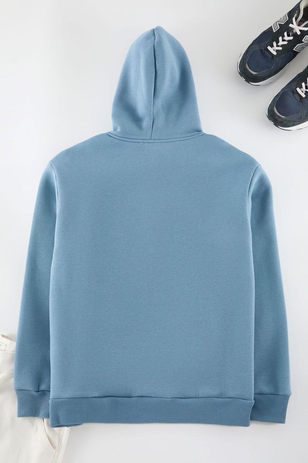 TRENDYOL MAN Turuncu %100 Pamuk Kapusonlu / Genis Kesim Kolej Bask?l? Ici Polarl? Sweatshirt TMNAW24SW00063 - Trendyolmilla фото 22