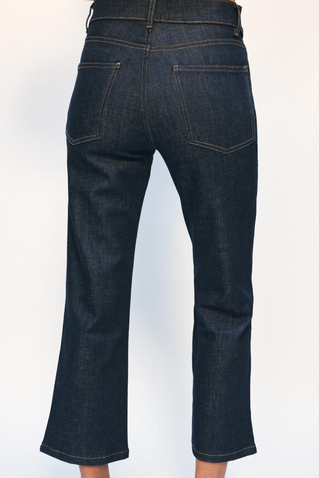 JEANS ZW COLLECTION CROPPED FLARE TIRO MEDIO / Azul - Zara фото 3