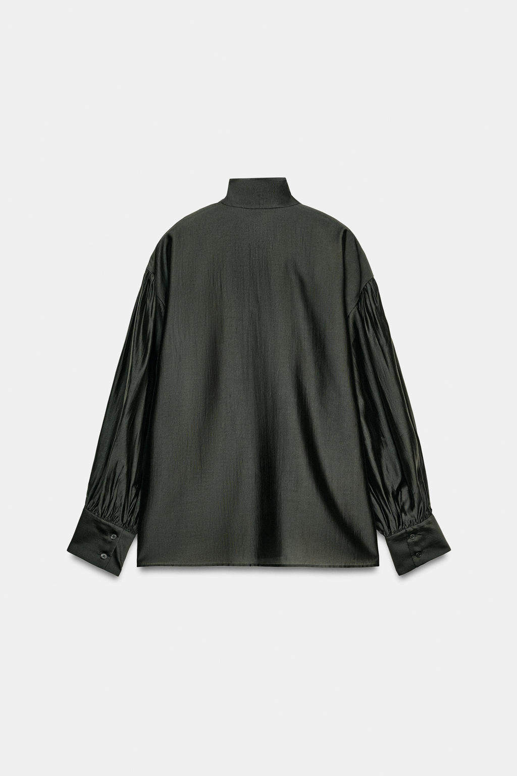 ZW COLLECTION SATIN SCARF SHIRT - Zara фото 13