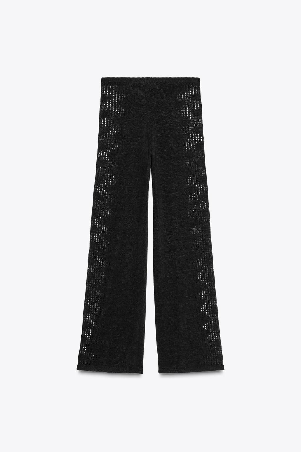 POINTELLE KNIT TROUSERS WITH SIDE DETAIL - Zara фото 7