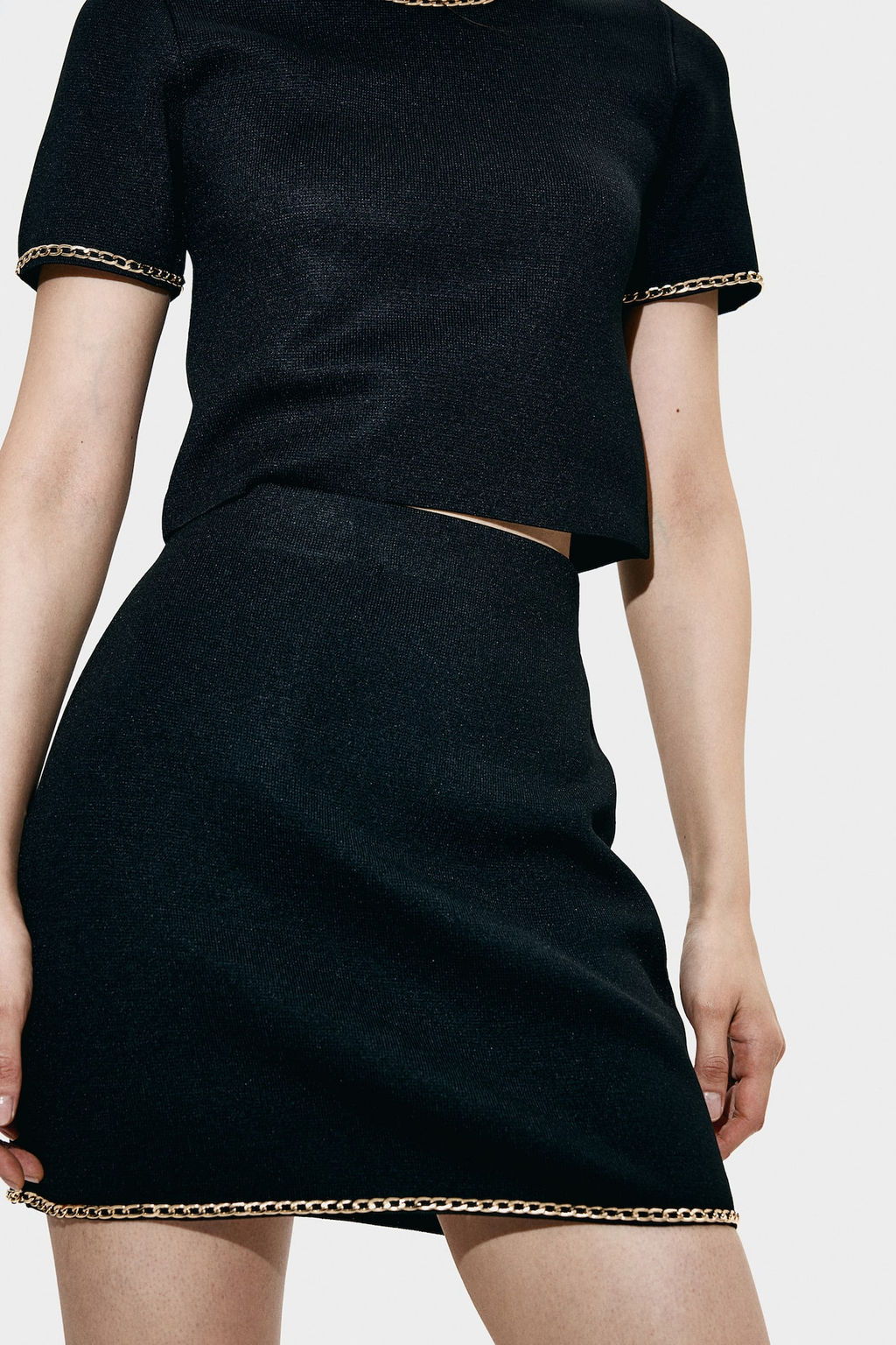 Falda de punto con cadena decorativa - H&m фото 3