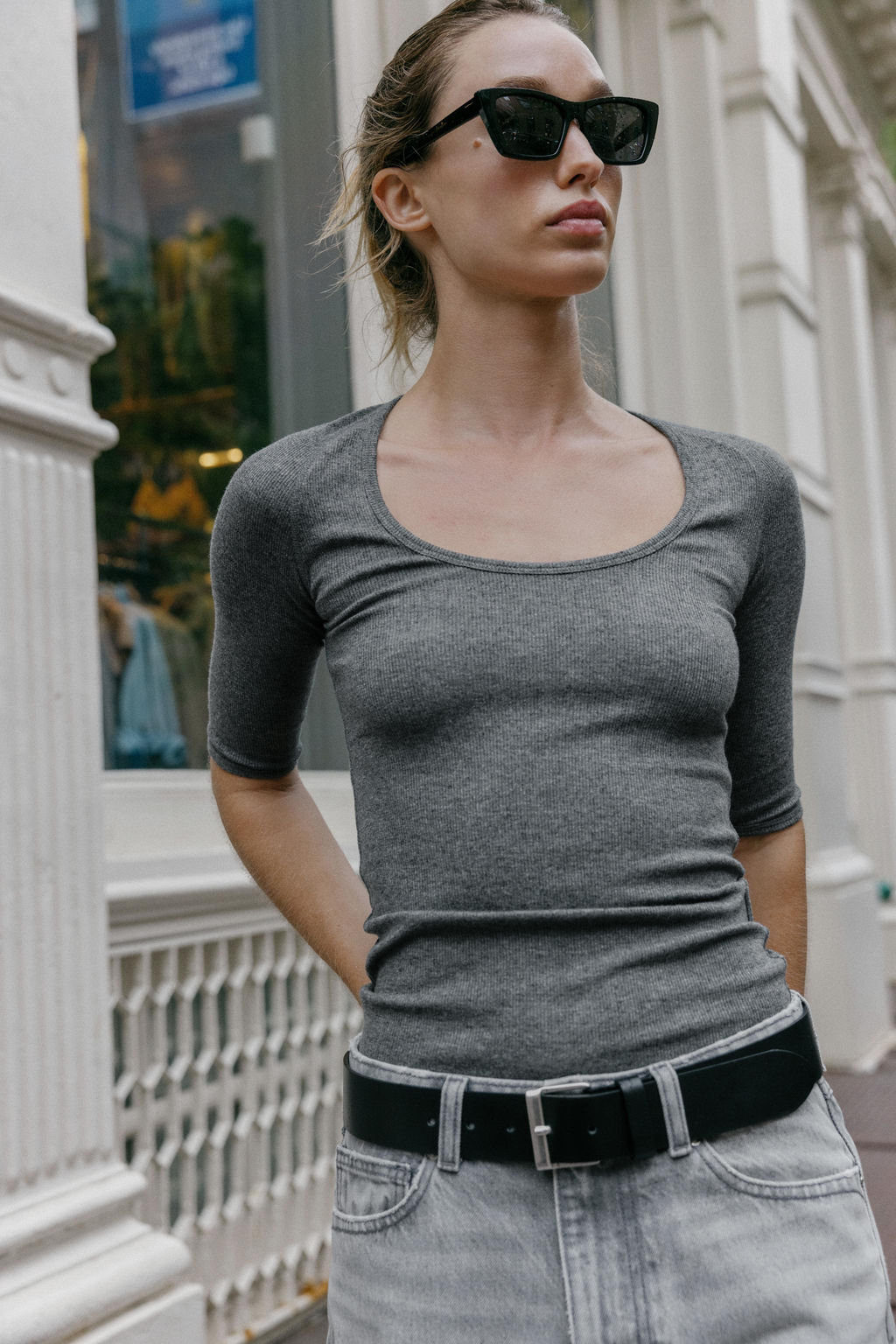 RIB RAGLAN T-SHIRT - Zara фото 2