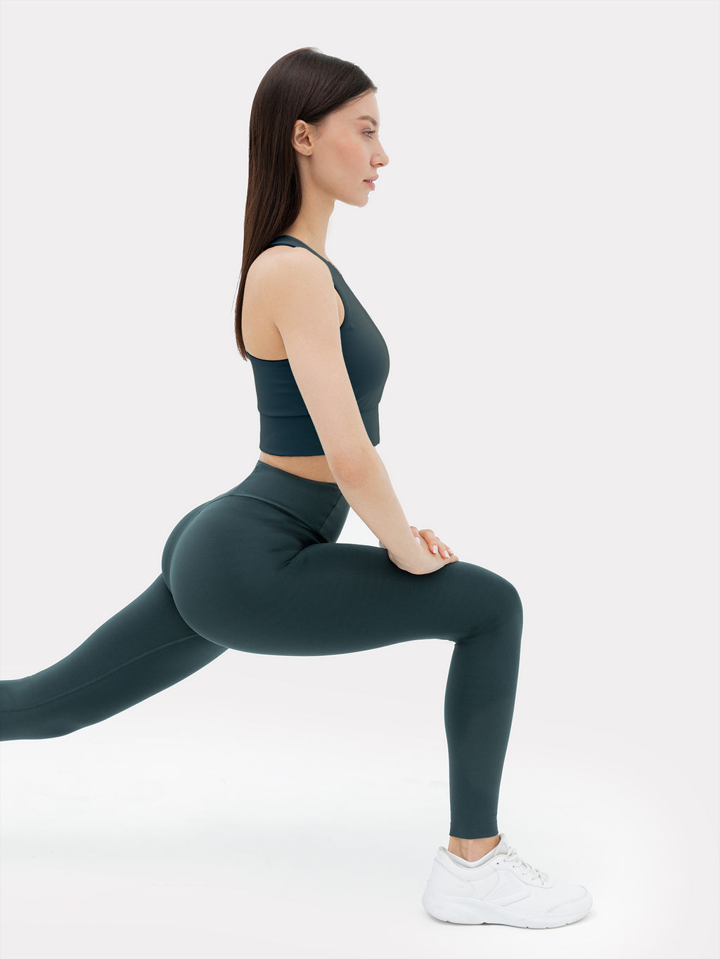 Брюки (легинсы) женские темно-зеленые т.зеленый 342302 - Mark formelle фото 6