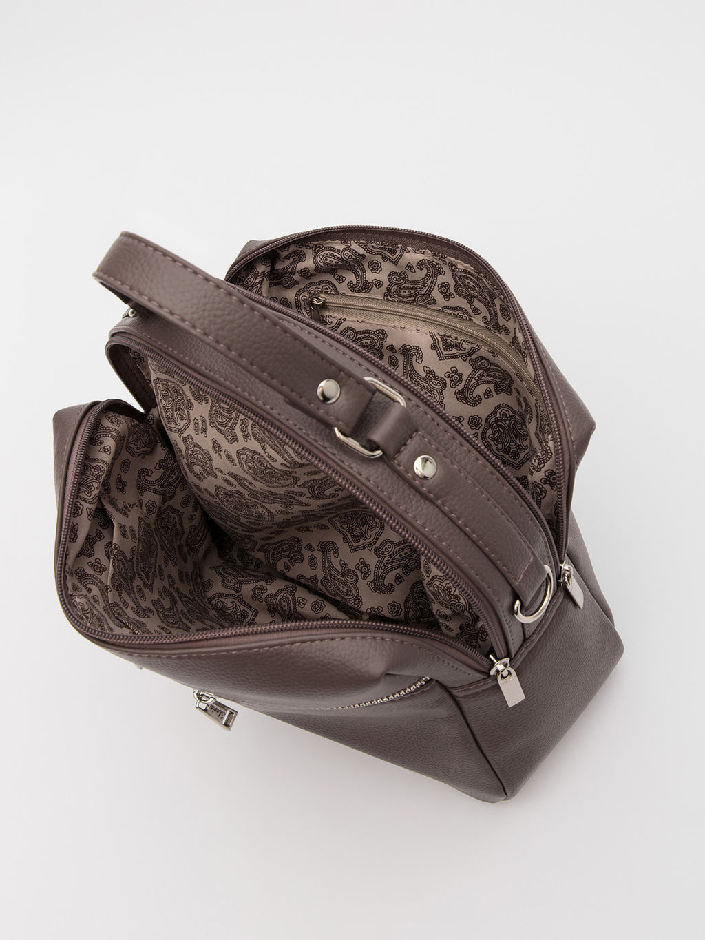 Серо-коричневый саквояж S.Lavia  фото 11