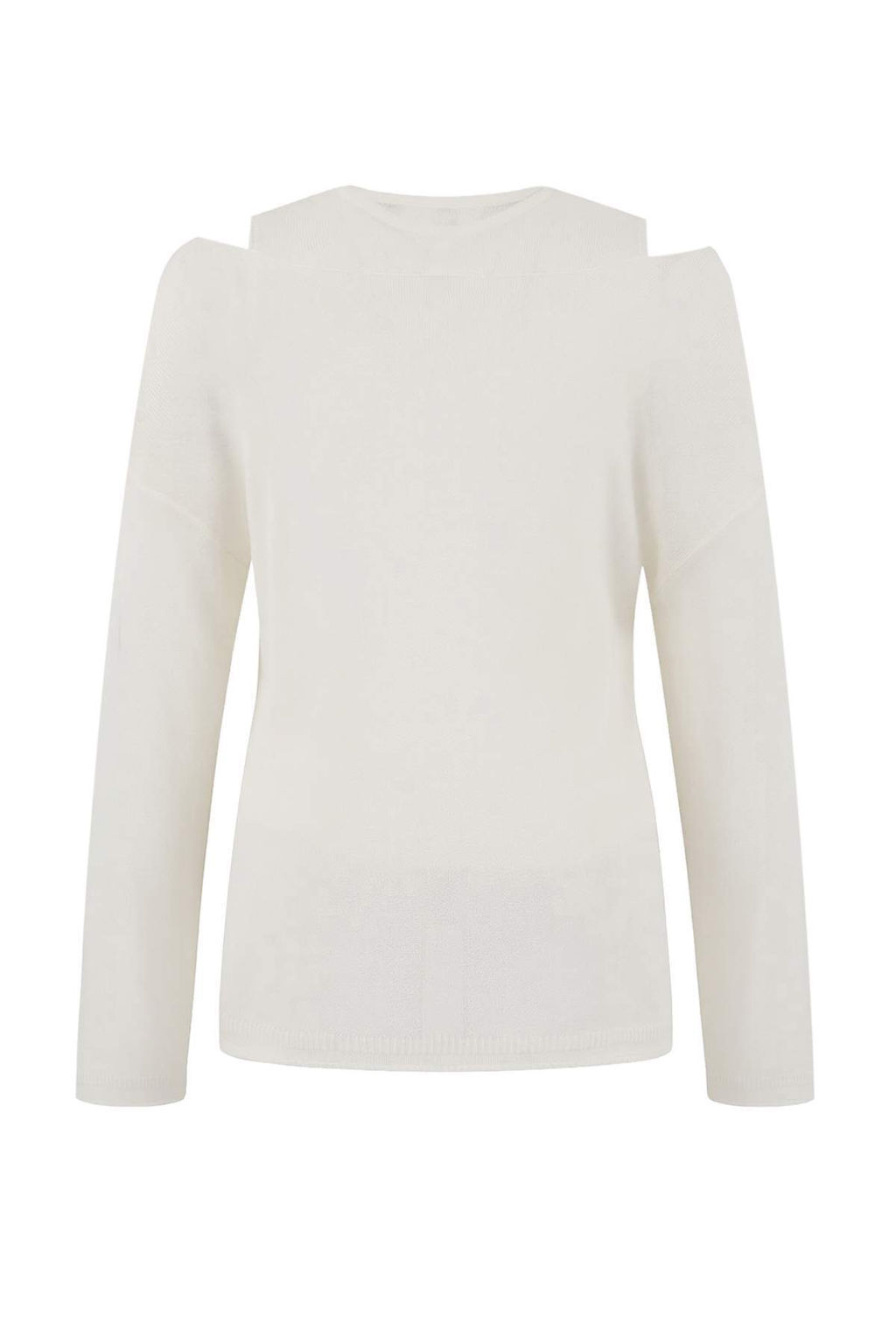 Wardrobe Essentials Ekru Kay?k Yaka Oversize 2li Atlet-Bluz Triko Ince Bluz TWOSS26BZ00283 - Trendyolmilla фото 2