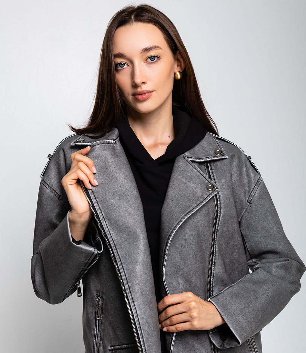 Куртка #КТ2375, серый - Dommod фото 5