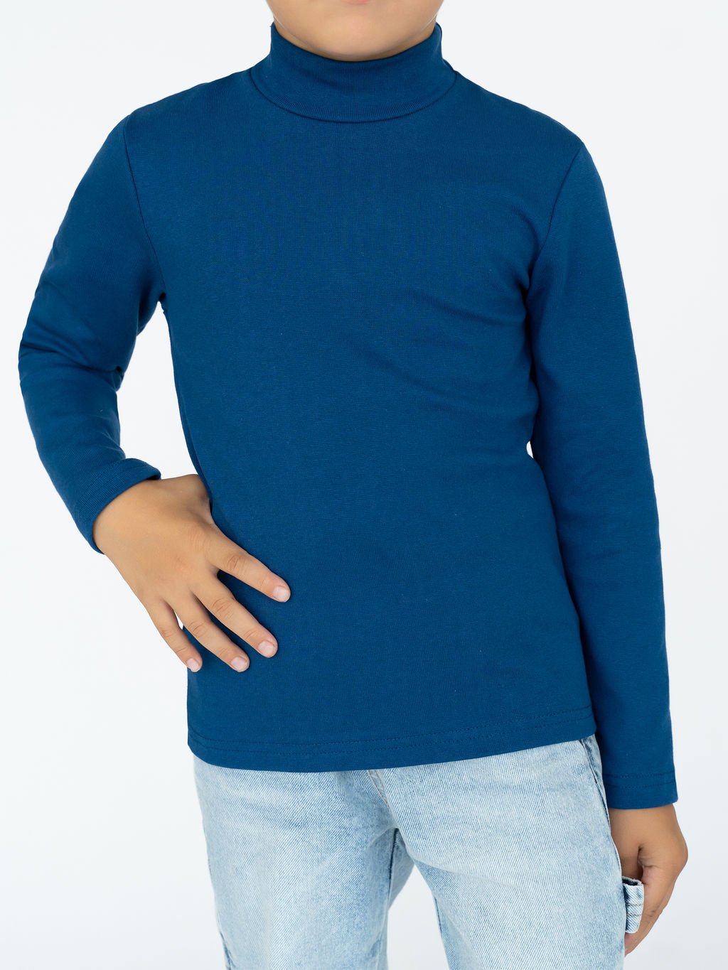 Джемпер-водолазка индиго 645 (110, 60)