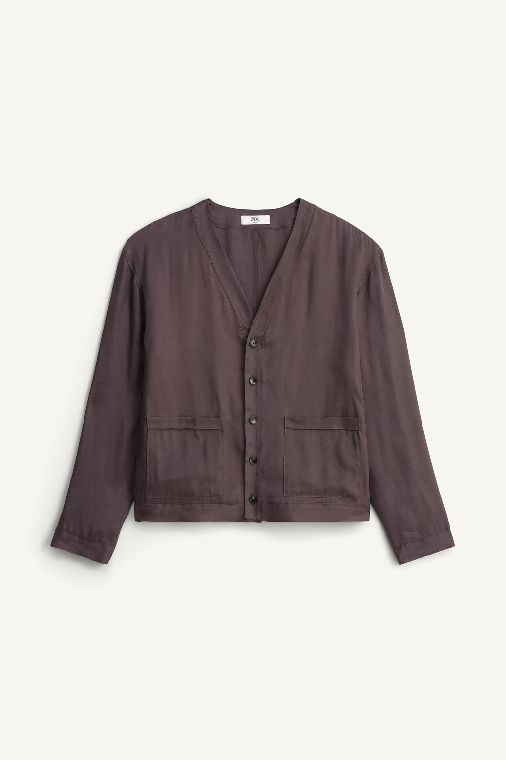 CHAQUETA RELAXED FIT LYOCELL - VISCOSA / Gris - Zara фото 5