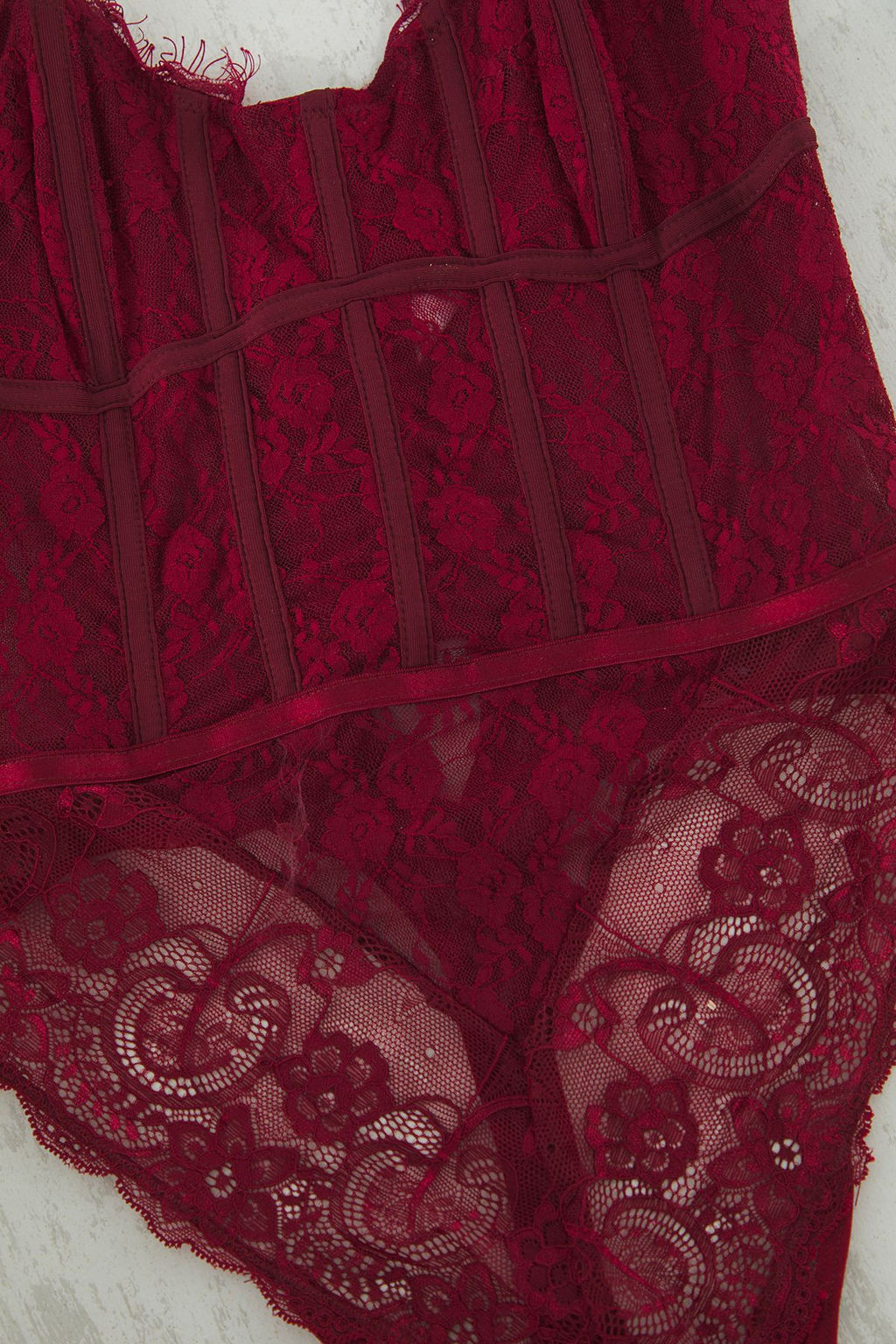 TRENDYOLMILLA Siyah Dantel Balen Detayl? Kaps?z C?tc?tl? Orme Body THMSS25BD00001  фото 6