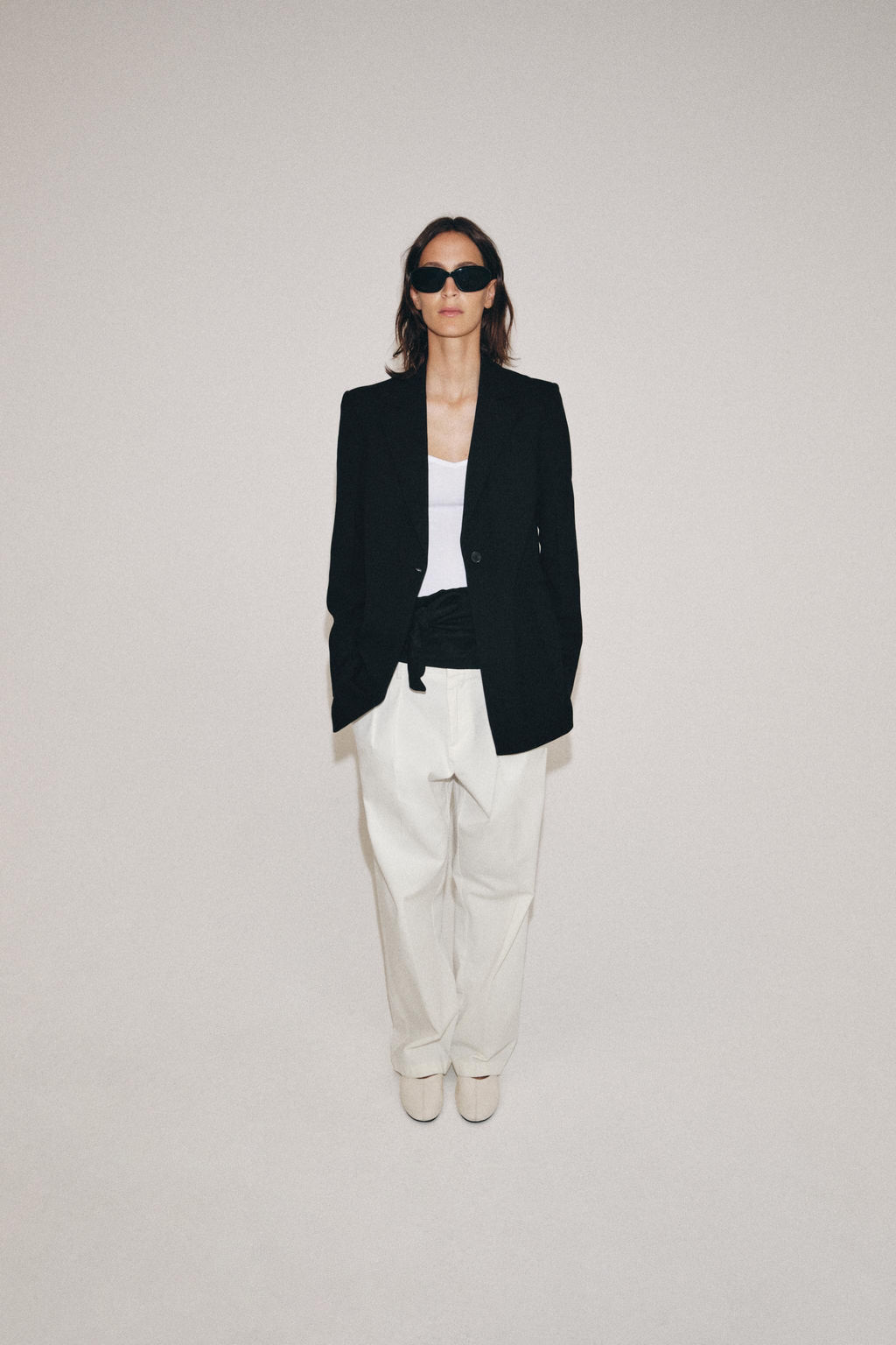 BLAZER SLIM CON LANA ZW COLLECTION LIMITED EDITION / Negro - Zara фото 5