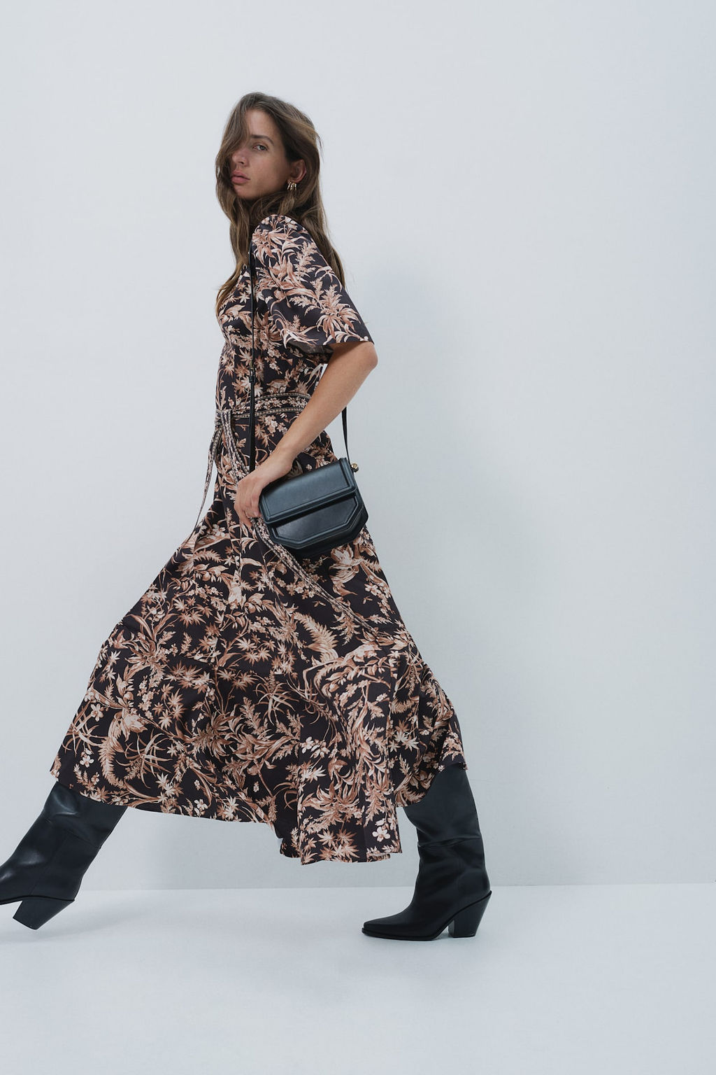 Vestido con cinturon de anudar - H&m фото 3