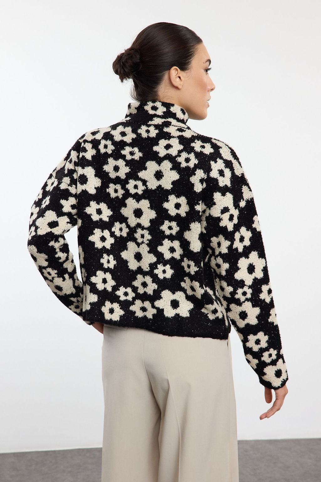 TRENDYOLMILLA Pembe Buklet Ceket Gorunumlu Triko H?rka TWOAW25HI00262  фото 5