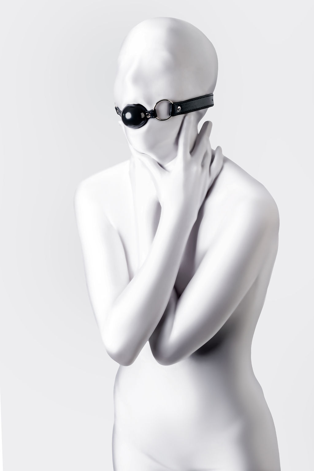 Кляп Anonymo #0304, TPR, черный, 64 см - Toyfa фото 3