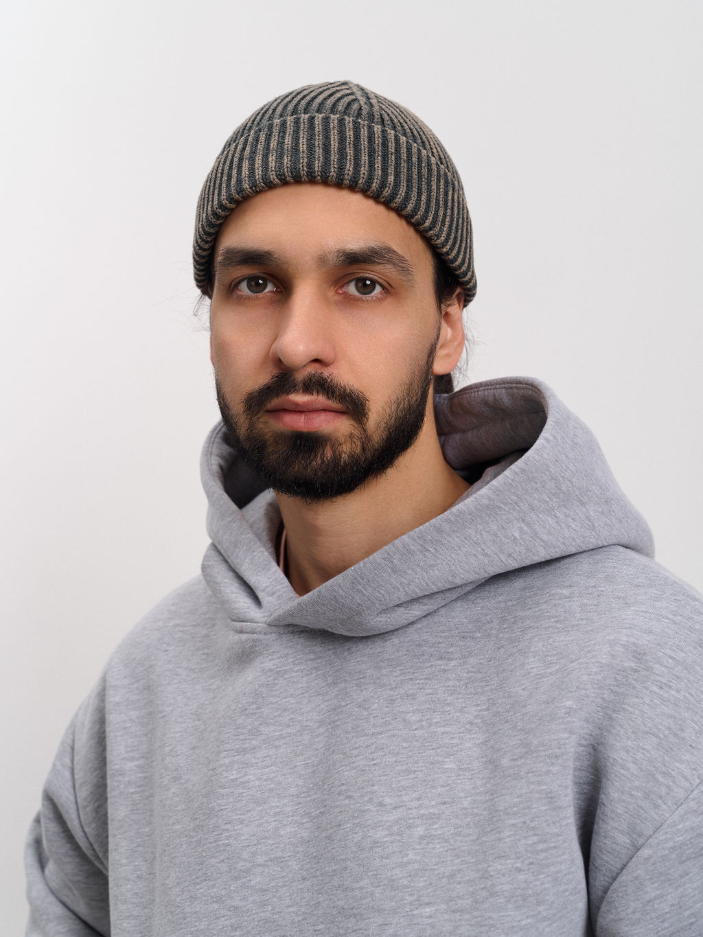 Толстовка мужская с капюшоном "Вasic" меланж