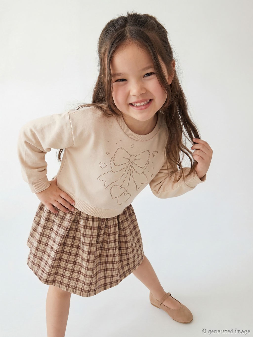 Bisiklet Yaka K?z ?ocuk Elbise