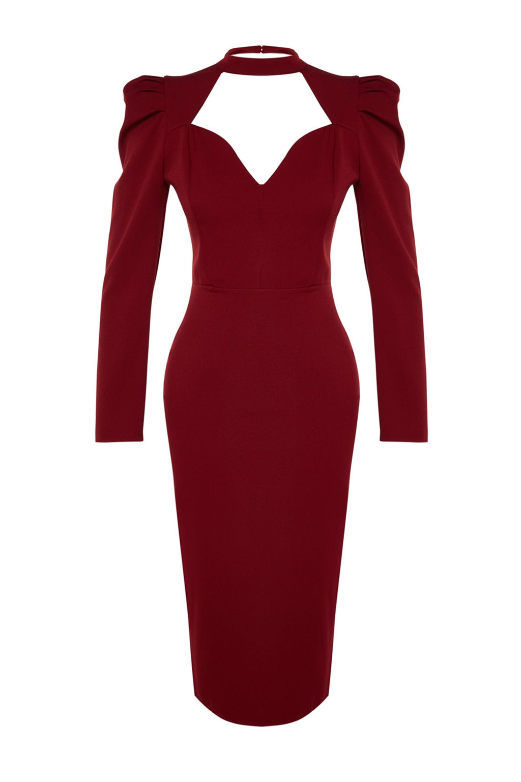 Trendyolmilla Siyah Vucuda Oturan Dokuma S?k Abiye Elbise TPRAW24EL00004  фото 7