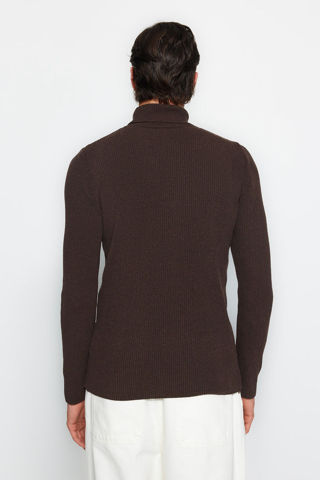 TRENDYOL MAN Lacivert Slim Fit Pamuklu Bal?kc? Yaka Fitilli Orgu Kazak TMNAW20MG0031 - Trendyolmilla фото 85