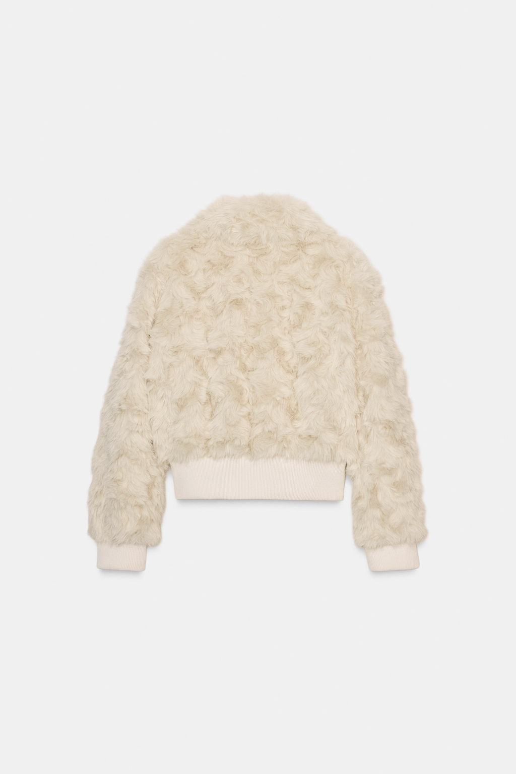 FAUX FUR BOMBER JACKET - Zara фото 9