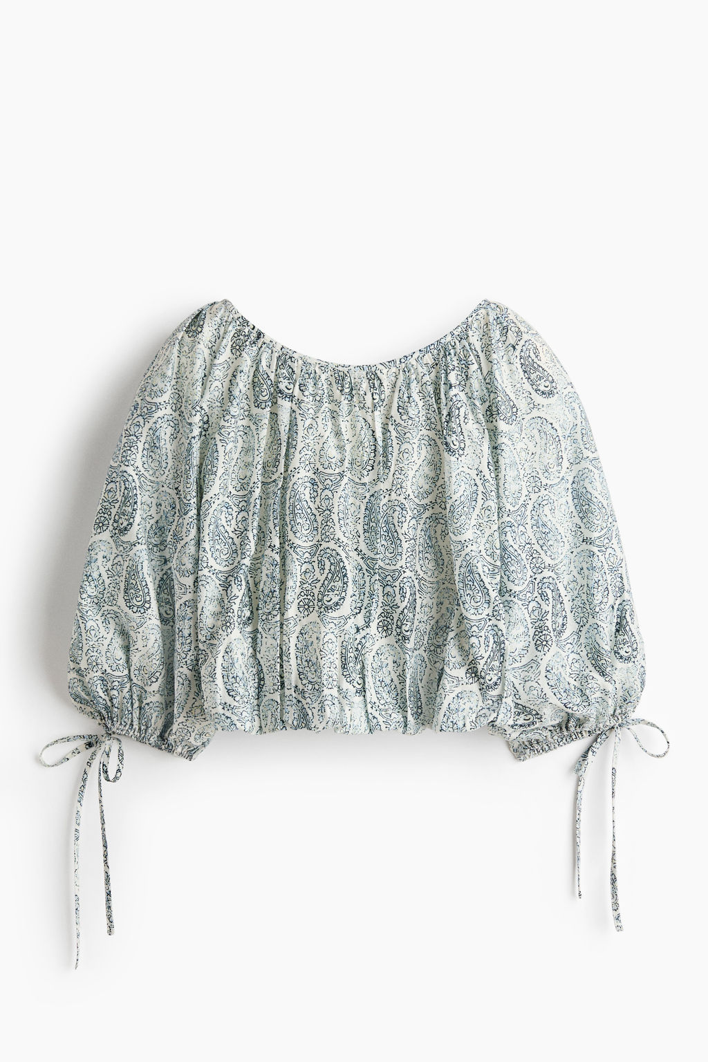 Blusa oversize con lazadas - H&m фото 3