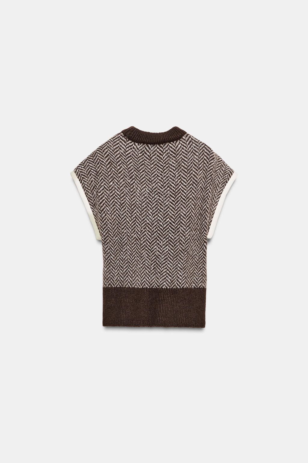CABLE KNIT WAISTCOAT TOP - Zara фото 3