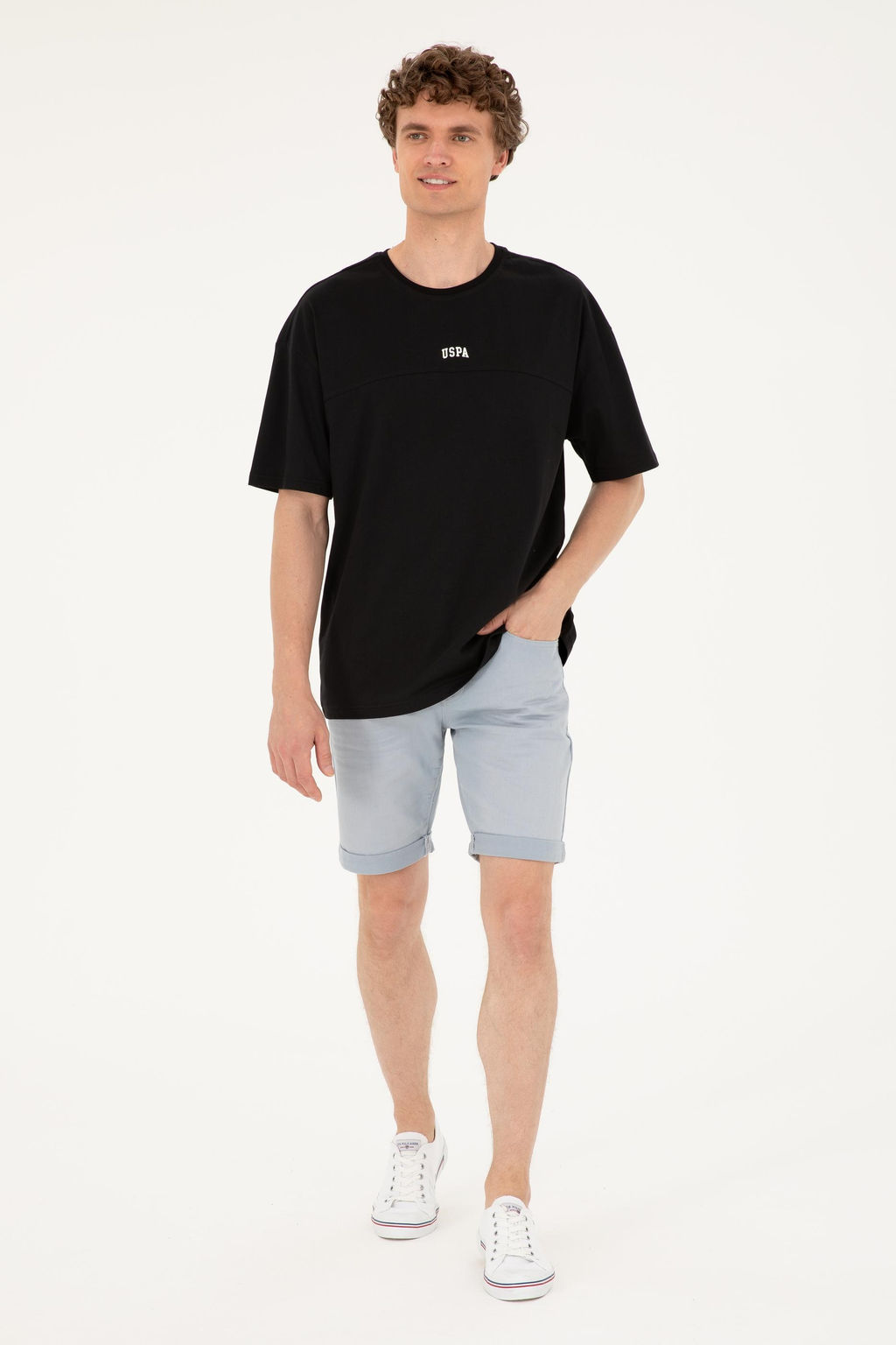 Футболка мужская U.S. Polo Assn черная хлопок  фото 4