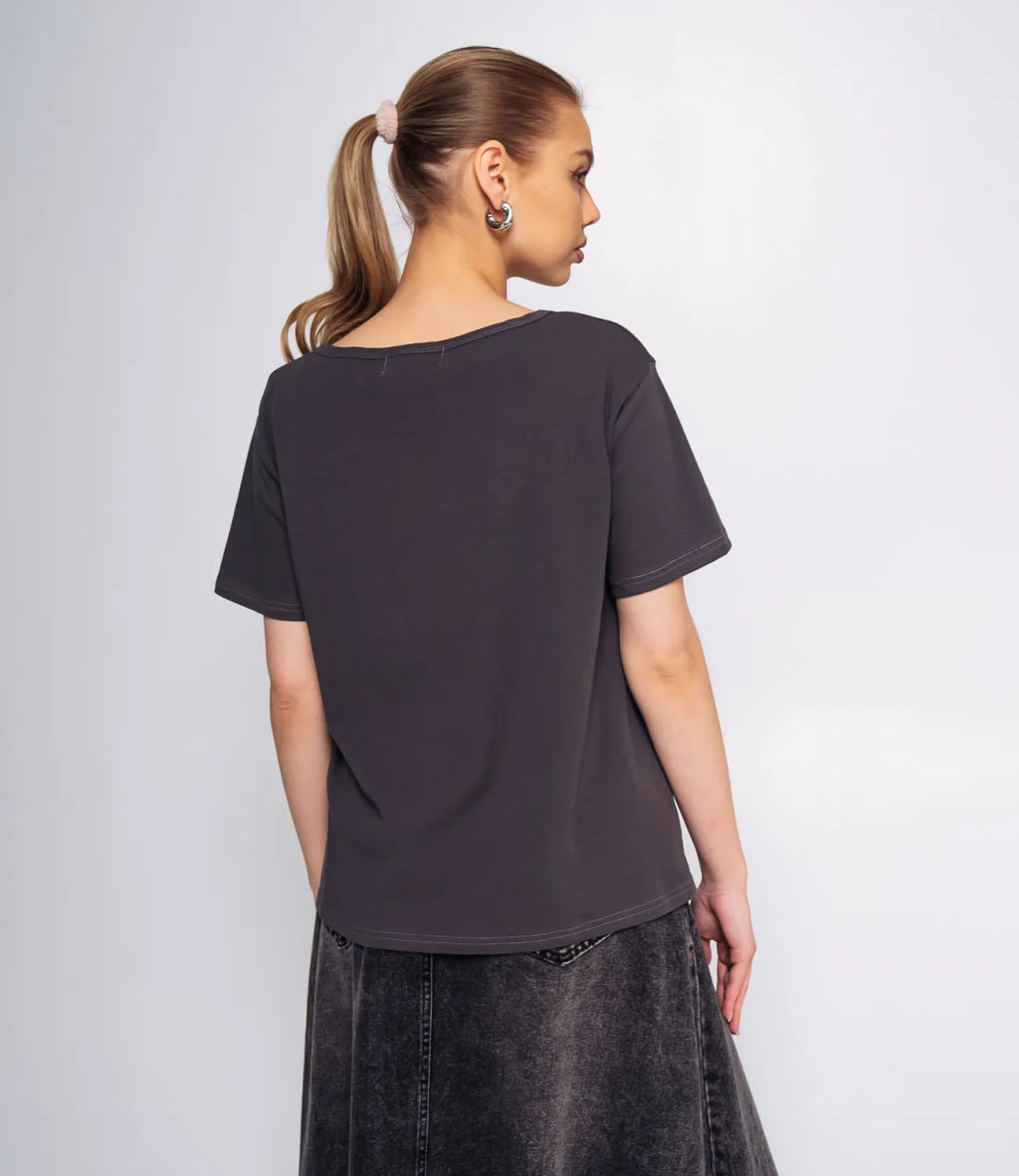 Футболка #ОКТ075005, графит