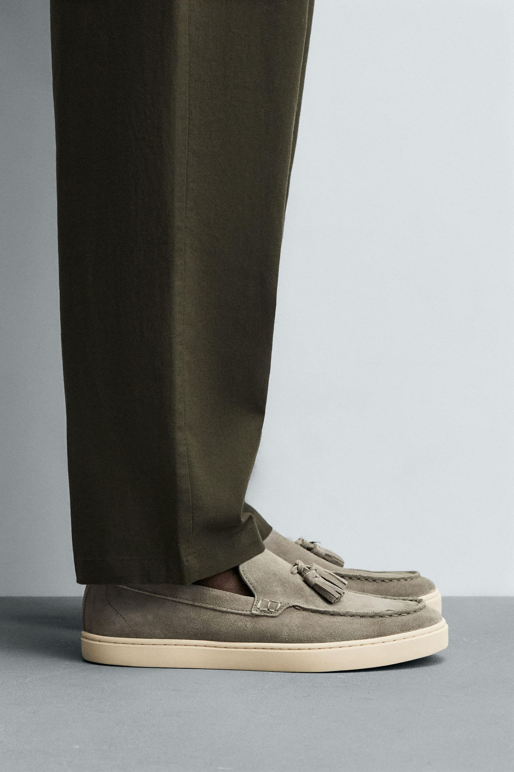 CASUAL LEATHER LOAFERS WITH TASSELS - Zara фото 8