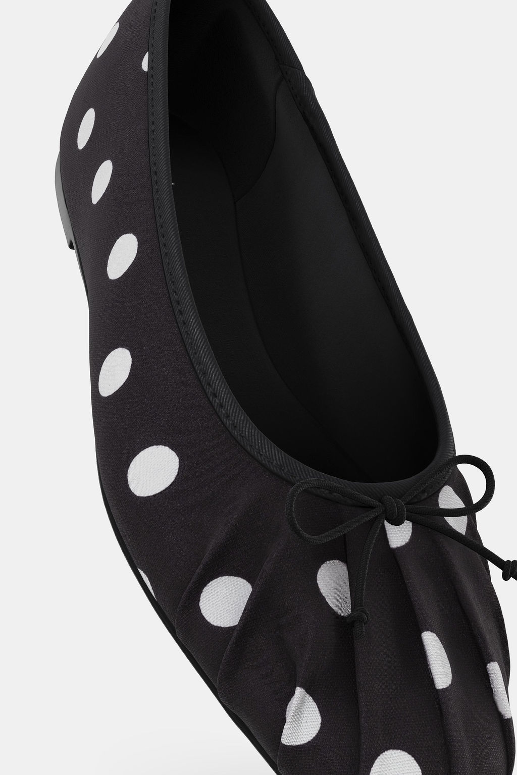BALLET FLATS WITH POLKA DOTS AND BOW - Zara фото 3