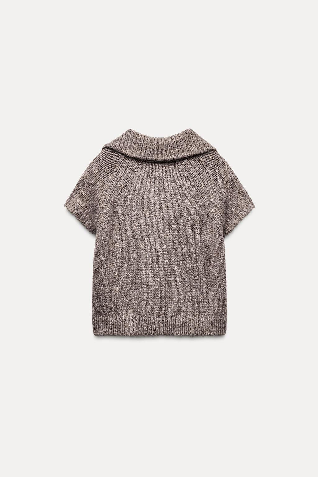 BUTTONED KNIT CARDIGAN - Zara фото 8