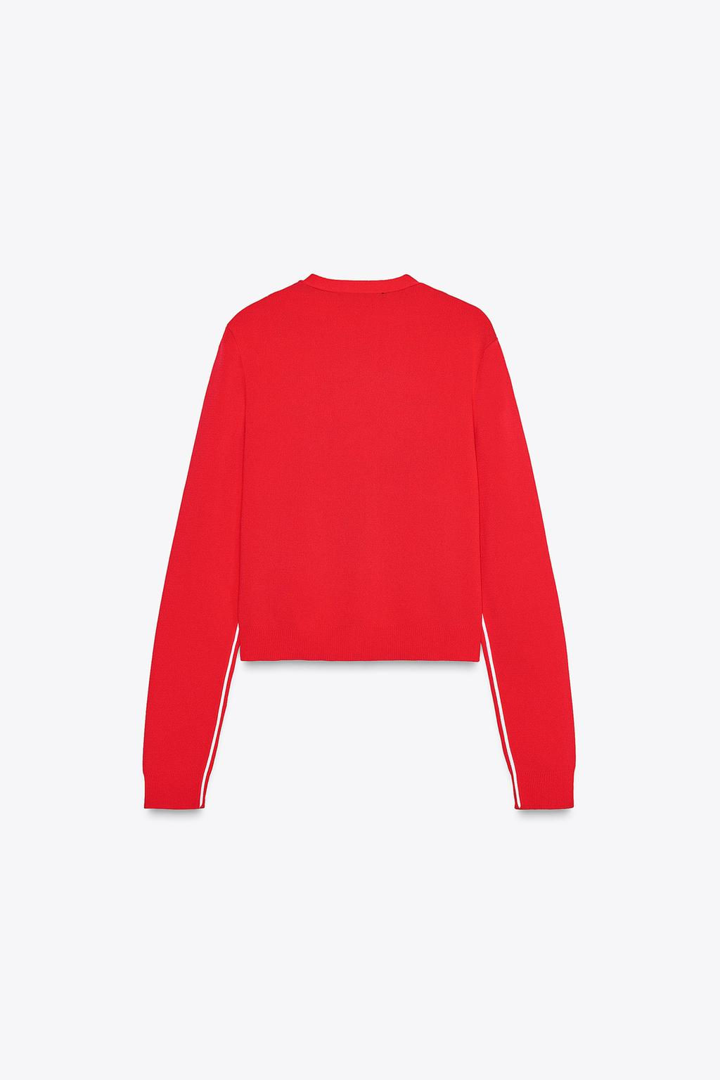 KNIT CARDIGAN WITH SIDE TRIMS - Zara фото 6