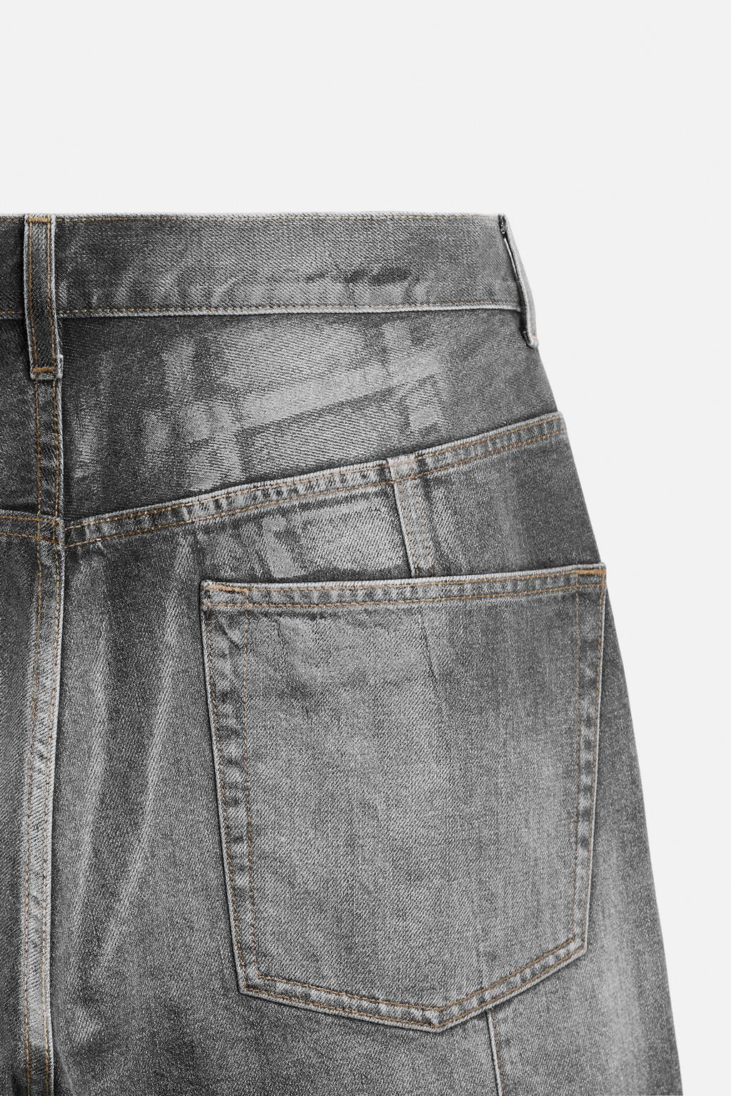 WAXED EFFECT JEANS - LIMITED EDITION - Zara фото 9