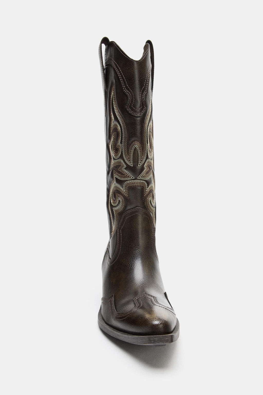 BOTA COWBOY / Marr?n - Zara фото 4