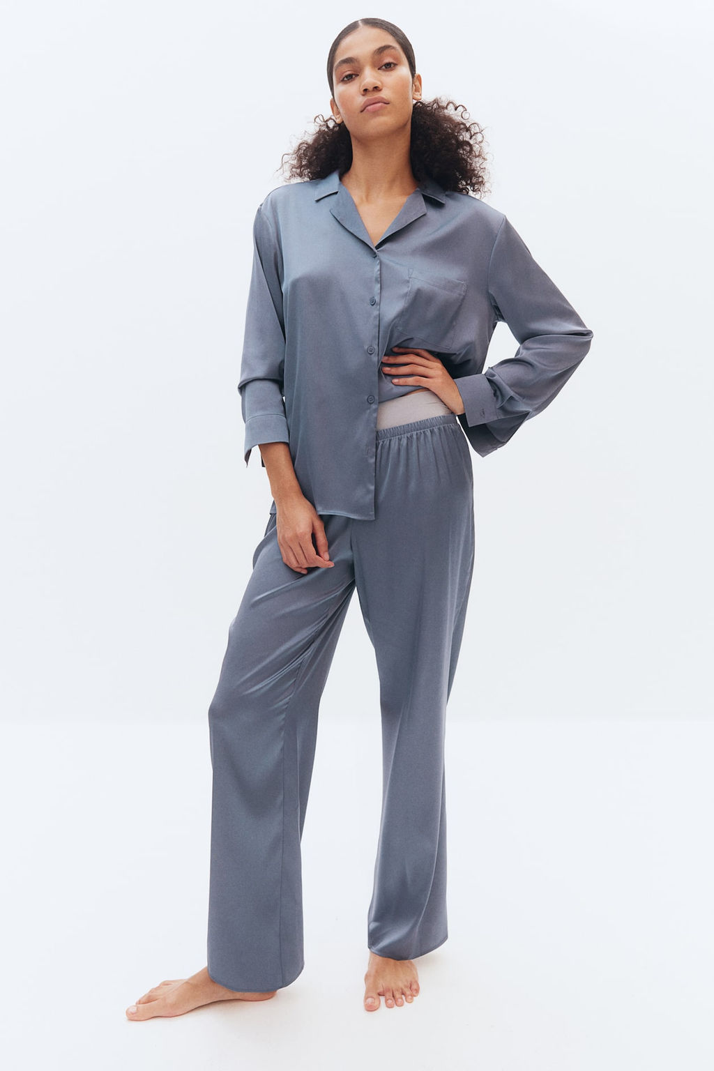 Pijama de saten - H&m фото 3